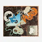 Shards Variant IVa (from the Shards series) by Frank Stella, 1982, lithograph and screenprint in colors on Arches Cover, sold Feb 2023