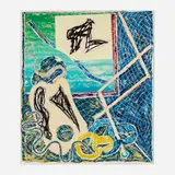 Shards Variant 1a (from the Shards series) by Frank Stella, 1982, offset lithograph and screenprint in colors on Arches Cover, sold Feb 2023