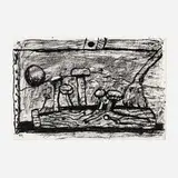Philip Guston, Easel, 1980, lithograph on J.B. Green