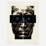 Robert Longo, Solid Vision, 1989, lithograph with woodcut collage on Arches
