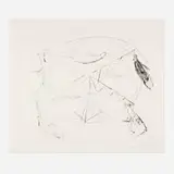 Bruce Nauman, Large Carousel, 1988, drypoint on Somerset Satin