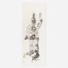 Tom Otterness, Giant, 1994, drypoint