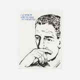 Raymond Pettibon, Untitled (I see before me...), 2002, lithograph in colors