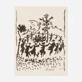 Vive la paix by Pablo Picasso, 1954, lithograph on Lana, sold Feb 2023