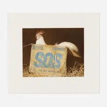 S.O.S by Jamie Wyeth, 1981, etching in colors, sold Feb 2023