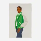 Alex Katz, Green Jacket, 1989, screenprint in colors on Arches