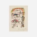 Marc Chagall, Untitled (from the La Féerie et le Royaume portfolio), 1972, lithograph in colors
