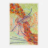 Mildred Thompson, Advancing Impulses 36, 1999, screenprint in colors