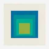 I-S g by Josef Albers, 1971, screenprint in colors, sold Feb 2023