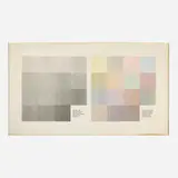 Sol LeWitt, Lines in Four Directions (Horizontal, Vertical, Diagonal Right and Diagonal Left) and All Their Combinations. Four Colors (Yellow, Black, Red and Blue) and All Their Combinations, 1978, screenprint in colors on Arches 88