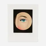 René Magritte, L'Oeil (from the Le Lien de Paille portfolio), 1968, etching and aquatint in colors on BFK Rives