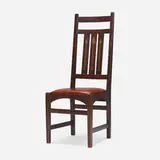 attribution for Gustav Stickley Harvey Ellis, Inlaid side chair