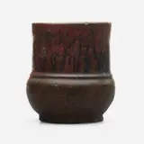 George E. Ohr, Vase, 1897-1910, glazed earthenware
