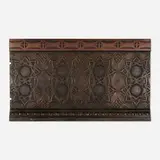 Stair riser frieze from the Chicago Stock Exchange Building by Dankmar Adler and Louis Sullivan, 1893, electro-plated copper over cast iron, sold Dec 2023