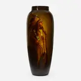 Big Horn Bear (Standard Glaze Native American portrait vase) by Matthew Daly for Rookwood Pottery, sold Dec 2023