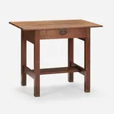 Library table, model 649 by Gustav Stickley, oak, sold Dec 2023