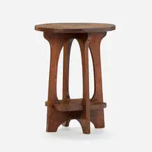 attribution Limbert, Pedestal table, c. 1915, oak