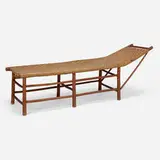 Indiana Willow Products Co., Couch, model 930, c. 1948, hickory, woven hickory splint