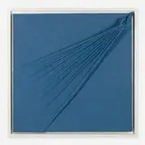 Jorge Eielson, Quipus 60-A, 1974, lacquered burlap over wood, lacquered wood