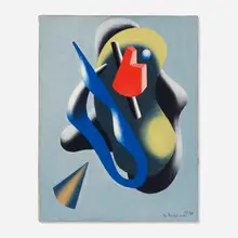 Charles Biederman, New York 1/36, 1936, oil on canvas