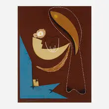 Charles Biederman, Untitled, 1936, gouache and collage on paper board