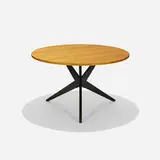 Hans Bellmann, Popsicle dining table, 1947, birch, lacquered wood