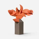 Irving Harper, Untitled, painted paper construction