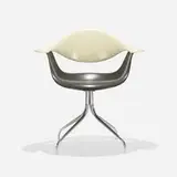 DAF chair by George Nelson & Associates, 1958, fiberglass, chrome-plated steel, rubber, sold Feb 2017