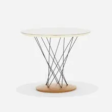 Isamu Noguchi, side table, model 87, 1953, laminate, enameled steel, birch