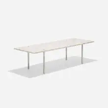 coffee table, model 2-M by Ross Littell and Douglas Kelley William Katavolos, 1953, marble, chrome-plated steel, sold Feb 2017