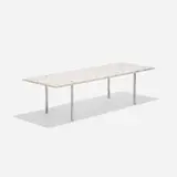 coffee table, model 2-M by Ross Littell and Douglas Kelley William Katavolos, 1953, marble, chrome-plated steel, sold Feb 2017