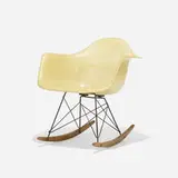 First Edition RAR by Charles and Ray Eames, 1950, molded fiberglass with rope edge, steel, birch, rubber, sold Feb 2017