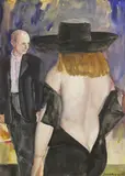 David Remfry, Untitled, watercolour 152 x 103cm .