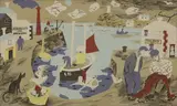 Julian Trevelyan, Untitled, 1946 lithograph printed in colours