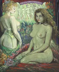 Untitled by Gabriel Summers, oil on canvas 61 x 51cm ., sold Oct 2020