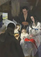 Jean Field, Untitled, oil on canvas 137 x 103cm Jean Field began painting seriously in her mid-thirties