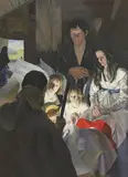 Jean Field, Untitled, oil on canvas 137 x 103cm Jean Field began painting seriously in her mid-thirties