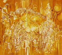 Emi Avora, Untitled, oil on canvas 132.5 x 147cm