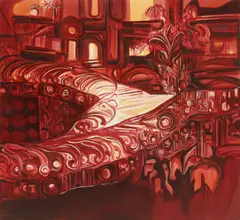 Emi Avora, Untitled, oil on canvas 137 x 152cm