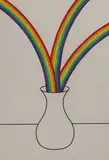 Patrick Hughes, Untitled, Patrick Hughes (b.1939) Untitled (Rainbow Vase) screenprint in colours