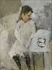 Untitled by Robert Sadler, acrylic on board 40 x 30cm Provenance: Studio exhibition, sold Oct 2020