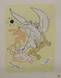 Jean Cocteau, Untitled, 1889, 1889-1963) 'Les Poetes' Colour lithograph