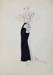Untitled by John Guida, 1897, pencil and watercolour paper size 70.5 x 50cm ., sold Oct 2020