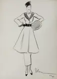 John Guida, Untitled, 1897, pencil and watercolour paper size 70.5 x 50cm .