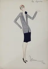 Untitled by John Guida, 1897, pencil and watercolour paper size 70.5 x 50cm ., sold Oct 2020
