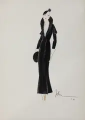 Untitled by John Guida, 1897, watercolour paper size 70.5 x 50cm ., sold Oct 2020
