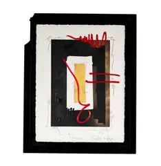 Paul Ecke, Performer, 1993, embellished serigraph on paper