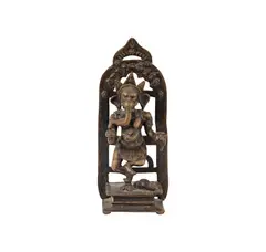 An Indian, Untitled, bronze statue of ganesha