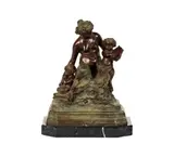A Continental, Untitled, bronze figural group