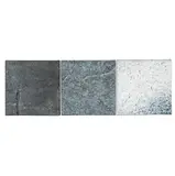 Richard Sigmund, Porter Street Chip No. 1, No. 2, and No. 3 (Triptych), 1985, acrylic on three canvases
